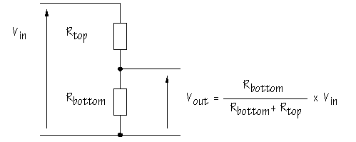 it's a . . . voltage divider!