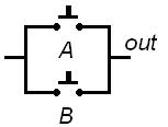 Switch circuit diagram for OR gate