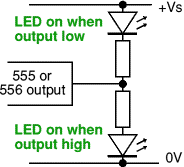 555 and 556 output sinking and sourcing