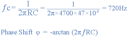 Low Pass Filter Cut-off Frequency