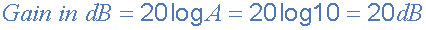 Op-amp dB Gain
